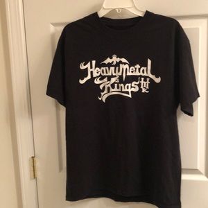 Black heavy metal kings shirt large used good